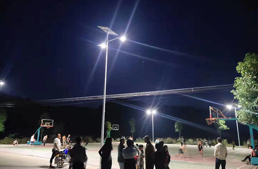 China Solar LED Street Light Rural Projeto de iluminação