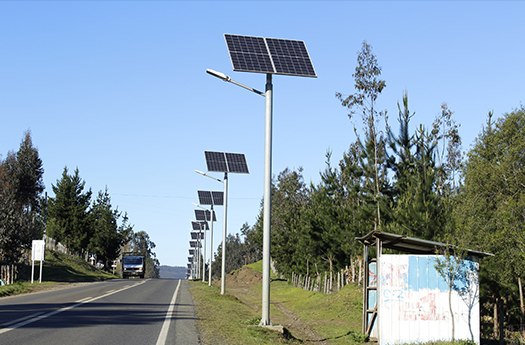 Projeto de luzes de rua solares divididas para estrada na África do Sul