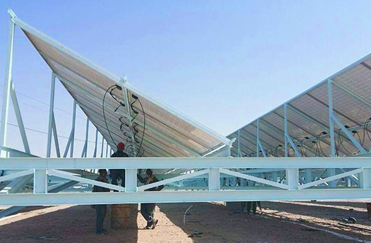 Solução de sistema de geração de energia solar conectada à rede 55kw no Afeganistão