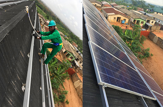 Sistema de energia solar off-grid 25KW nigeriano-Feedback do projeto do hotel