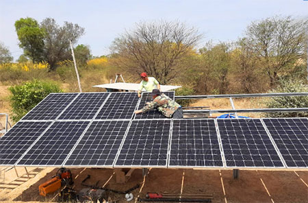 Projeto de sistema de pequena geração de energia 8KW no Paraguai
