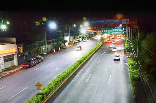 Projeto de iluminação de eletricidade da Cidade do México para autoestrada de 6 pistas-5000 conjuntos de luzes de rua LED