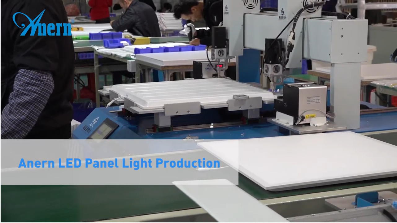 Produção de luz de painel de LED
