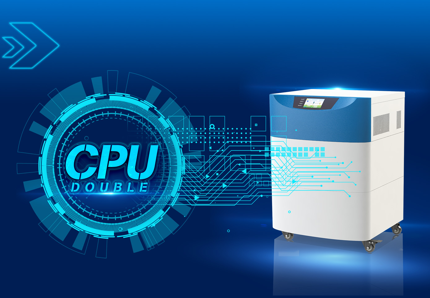CPU dupla tecnologia de controle inteligente, excelência de desempenho.