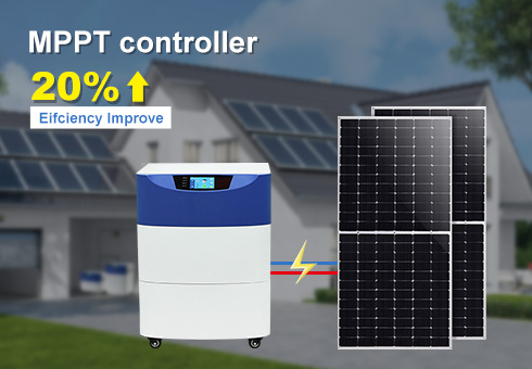 Controlador solar MPPT melhorando muito a eficiência de carregamento de mais de 20%.