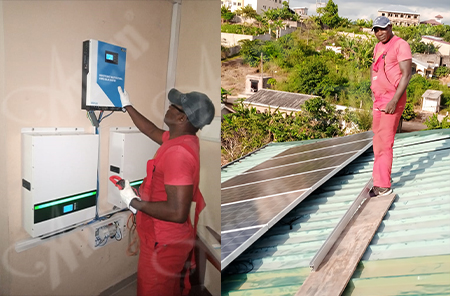 Anern bateria de lítio 5.5KW off-grid sistemas solares em Camarões