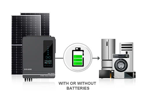 O inversor pode funcionar sem baterias, o que ajuda a reduzir o custo dos sistemas de energia solar.