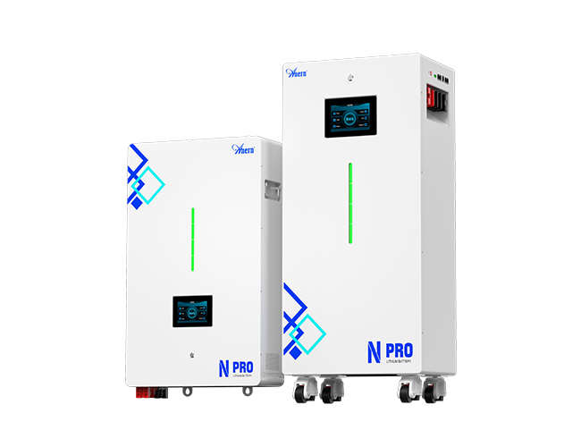 Bateria de lítio solar LiFePO4 montada na parede de lítio ESS 100Ah 200Ah 300Ah 25,6 V 51,2 V