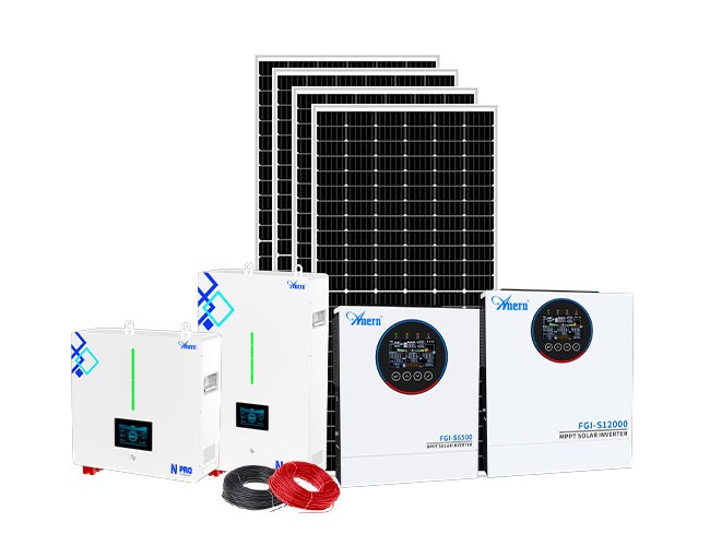 Sistema de armazenamento solar híbrido em casa 5KW-12KW